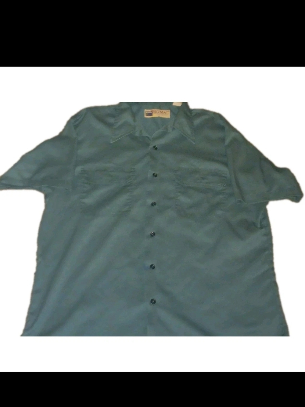 BIG MAC Vintage Short-Sleeve Camp Shirt. Made In 1997. Great Work Brand.